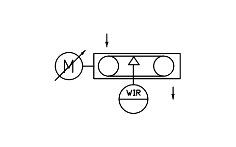 Preview of the Belt feeder, weighing, variable speed symbol, block PPD_X6724_BELT_FEEDER_WEIGHING