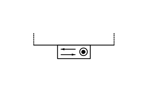Preview of the Conveyor vibrator, eccentric motor symbol, block PPD_X6728_VIBRATOR_ECCENTRIC