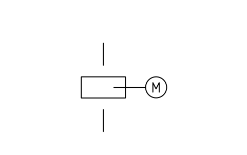 Preview of the Damper, electrical operated symbol, block PPD_X6731_DAMPER_ELECTRIC