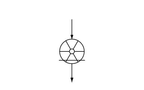 Preview of the Rotary vane feeder, safety function symbol, block PPD_X6732_ROTARY_VANE_FEEDER_SAFE