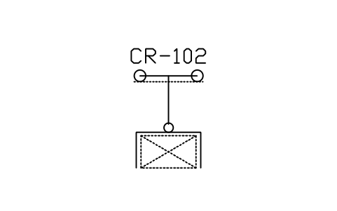 符號 Overhead crane, straw bales 的預覽，圖塊名 PPD_X6751_CRANE_STRAW