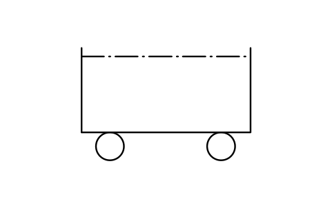 Preview of the Railway wagon, bulk type, form 1 symbol, block PPD_X6770_WAGON_BULK_F1