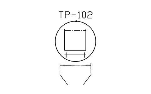 符號 Wagon tippler, rotary type, form 2 的預覽，圖塊名 PPD_X6776_WAGON_TIPPLER_F2