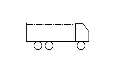Preview of the Road truck, bulk type symbol, block PPD_X6780_TRUCK_BULK