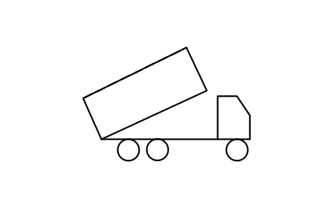 Preview of the Road truck, bulk, unloading symbol, block PPD_X6781_TRUCK_BULK_UNLOADING