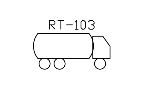 符號 Road truck, tank type 的預覽，圖塊名 PPD_X6782_TRUCK_TANK