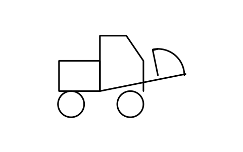 Preview of the Wheel loader symbol, block PPD_X6785_WHEEL_LOADER