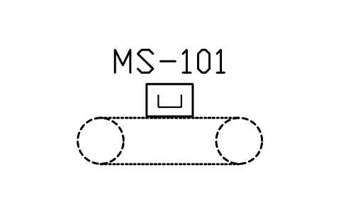 符號 Magnet separator, general 的預覽，圖塊名 PPD_X6811_MAGNET_SEPARATOR