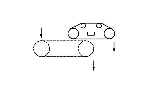 Preview of the Magnet separator, conveyor type symbol, block PPD_X6812_MAGNET_SEPARATOR_CONVEYOR