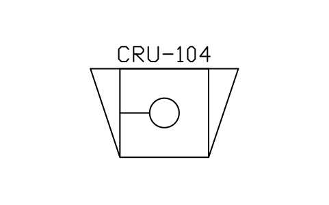 符號 Crusher, jaw type 的預覽，圖塊名 PPD_X6824_CRUSHER_JAW