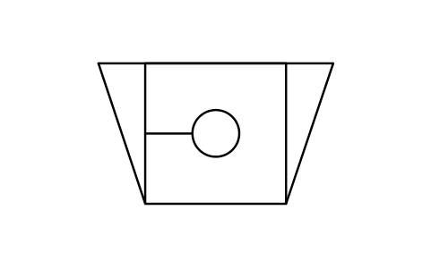 Preview of the Crusher, jaw type symbol, block PPD_X6824_CRUSHER_JAW