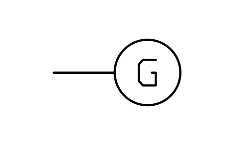 Preview of the Electrical generator symbol, block PPD_P012_GENERATOR