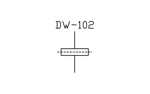 符號 Drive wheel, chain type 的預覽，圖塊名 PPD_P095_DRIVE_WHEEL_CHAIN
