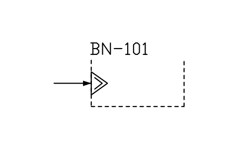 符號 Burner, oil or gas 的預覽，圖塊名 PPD_X6909_BURNER_OIL_GAS