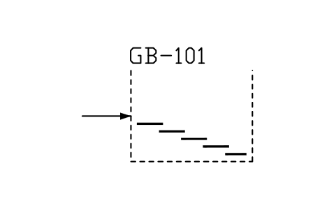 符號 Incline grate boiler 的預覽，圖塊名 PPD_X6911_BOILER_GRATE_INCLINE