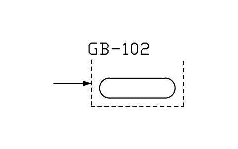 符號 Travelling grate boiler 的預覽，圖塊名 PPD_X6912_BOILER_GRATE_TRAVEL
