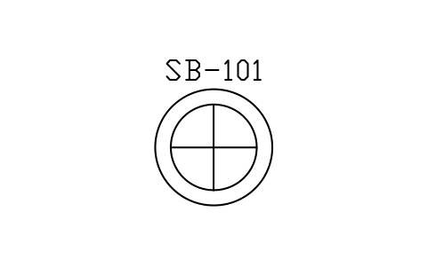 符號 Soot blower, steam type 的預覽，圖塊名 PPD_X6932_SOOT_BLOWER_STEAM