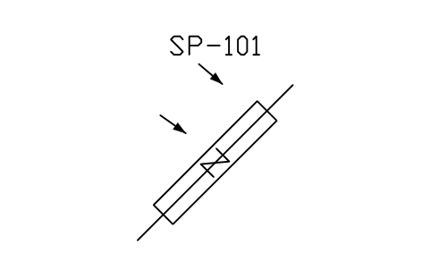 符號 Thermal solar panel 的預覽，圖塊名 PPD_X6951_SOLAR_THERMAL_PANEL