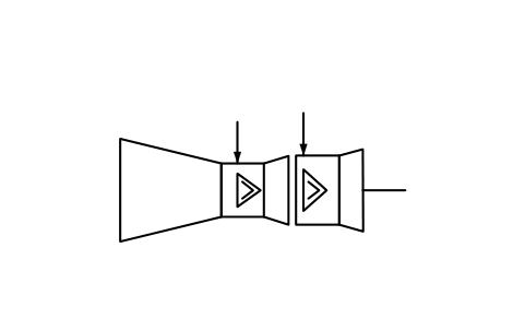 Preview of the Gas turbine, separate combustors symbol, block PPD_X7012_GAS_TURBINE_SEP_COMB