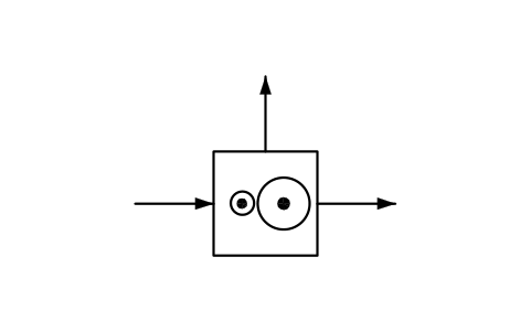 Preview of the Gear, fixed ratio, speed decreasing symbol, block PPD_X7102_GEAR_DECREASING