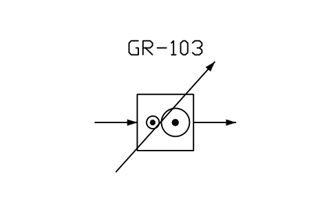 符號 Gear, variable ratio 的預覽，圖塊名 PPD_X7103_GEAR_VARIABLE