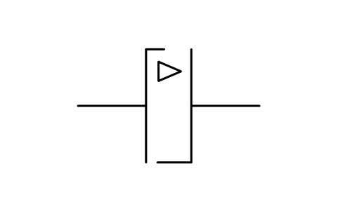 Preview of the Coupling, pneumatic type symbol, block PPD_X7110_COUPLING_PNEUMATIC