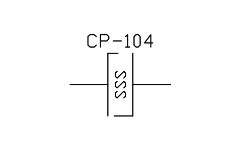 符號 Coupling, SSS type 的預覽，圖塊名 PPD_X7112_COUPLING_SSS