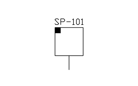 符號 Set point, form 1 的預覽，圖塊名 PPD_P100_SET_POINT_1