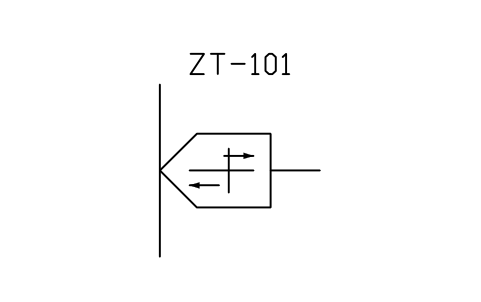 符號 Sensor, axial displacement 的預覽，圖塊名 PPD_P126_SENSOR_AXIAL