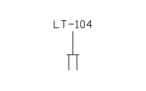 符號 Level, electrode type, general 的預覽，圖塊名 PPD_X7254_LEVEL_ELECTRODE