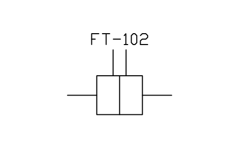 符號 Orifice plate 的預覽，圖塊名 PPD_X7272_ORIFICE_PLATE