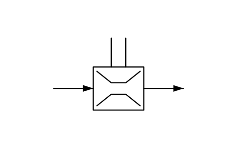 Preview of the Venturi nozzle symbol, block PPD_X7274_VENTURI_NOZZLE