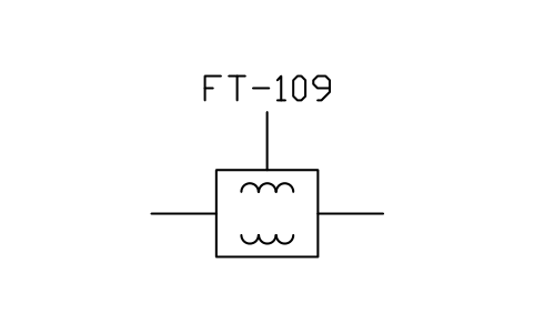 符號 Magnetic flow meter 的預覽，圖塊名 PPD_X7279_MAGNETIC_FLOW