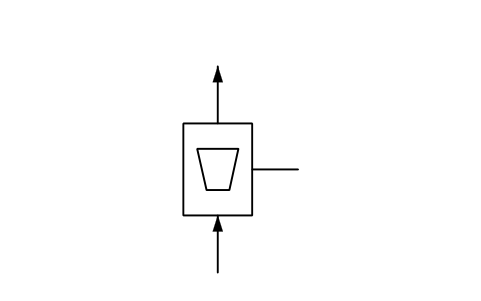 Preview of the Variable area flow meter symbol, block PPD_X7281_VARIABLE_AREA