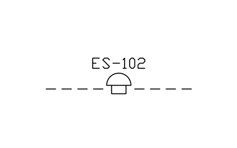 符號 Emergency wire stop along conveyor 的預覽，圖塊名 PPD_X7284_EMERGENCY_WIRE_STOP