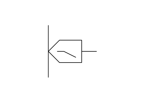 Preview of the Limit switch, mechanical type symbol, block PPD_X7290_LIMIT_SWITCH_MECH