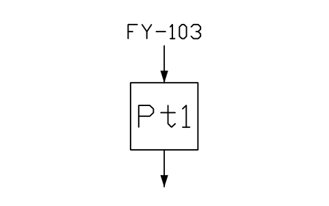 符號 First order delay 的預覽，圖塊名 PPD_X7354_FIRST_ORDER_DELAY