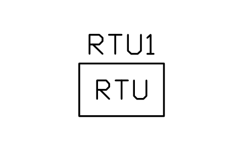 符号 RTU/网关 的预览,块名 PWR_C_RTU