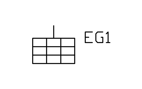 符号 接地网 的预览,块名 PWR_EARTH_GRID