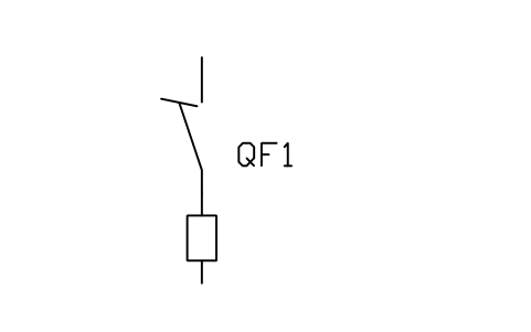 符号 熔断器式隔离开关 的预览,块名 PWR_FUSE_SWITCH