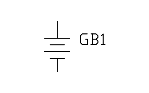 符号 蓄电池 的预览,块名 PWR_GEN_BATTERY