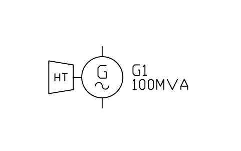 符号 水轮发电机 的预览,块名 PWR_GEN_HYDRO