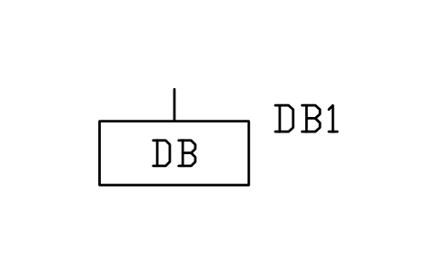 符号 配电箱 的预览,块名 PWR_LV_DB