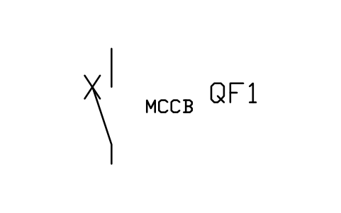 符号 塑壳断路器 的预览,块名 PWR_LV_MCCB