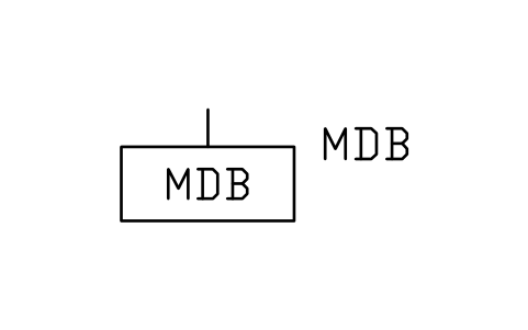 符号 总配电柜 的预览,块名 PWR_LV_MDB