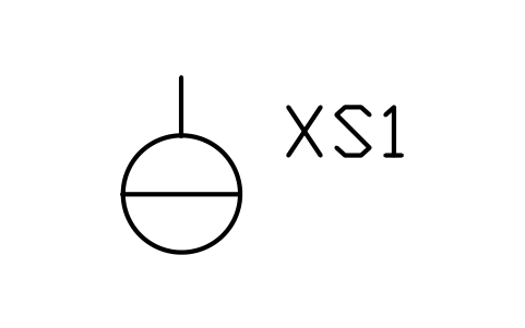 符号 插座 的预览,块名 PWR_LV_SOCKET