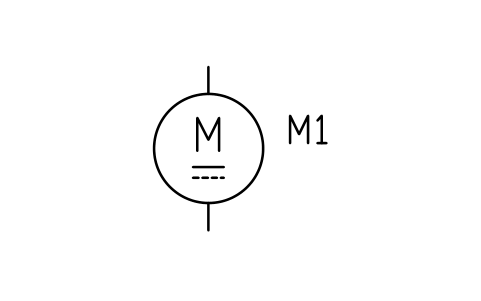 符号 直流电动机 的预览,块名 PWR_MOTOR_DC