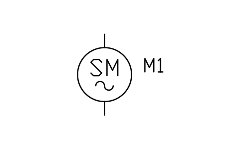符号 同步电动机 的预览,块名 PWR_MOTOR_SM