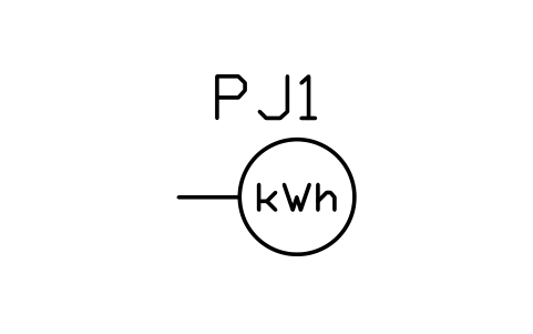 符号 电能表(kWh) 的预览,块名 PWR_M_WH