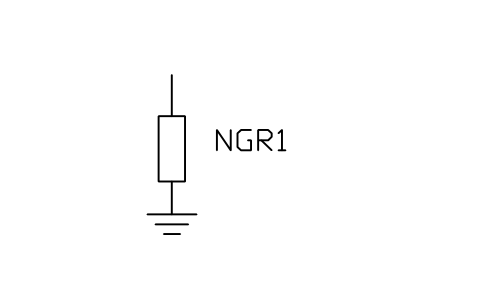 符号 中性点接地电阻器 的预览,块名 PWR_NGR